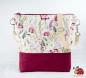 Preview: Umhaengetasche Blueten Sommer Bordeaux
