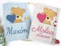 Preview: Uheft-Huelle Wollfilz Baer handmade Baby Geschenk
