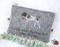 Preview: Krimskramstasche Vorsteherhund handmade Filz gestickt