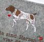 Preview: Krimskramstasche Deutscher Zeiger handmade Filz gestickt