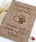 Preview: Filzhuelle Tierausweis Hund Impfpass handgemacht