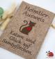 Preview: Filz Huelle Heimtierausweis Katze