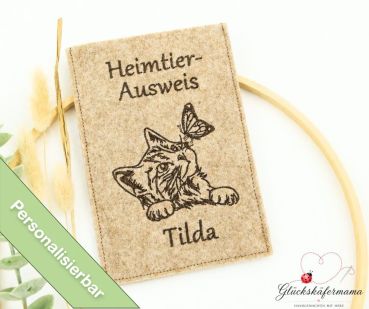 Personalisierbare Hülle für den EU-Heimtierausweis