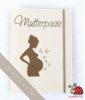 Mutterpasshuelle Filz Silhouette Schattenbild