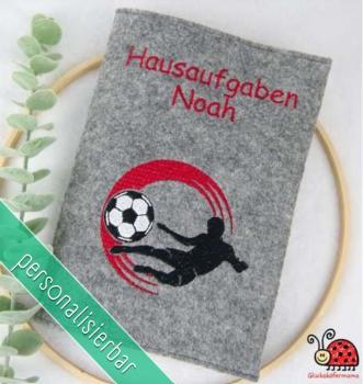 Huelle Hausaufgabenheft Junge Spieler Fußball