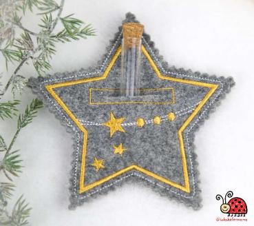 Weihnachten Stern Geld Verpackung goldfarben