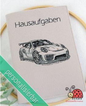 Umschlag HA-Heft Rennwagen Auto Kind