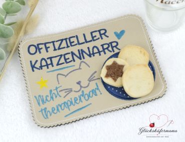 MugRug Katzennarr Kunstleder abwischbar