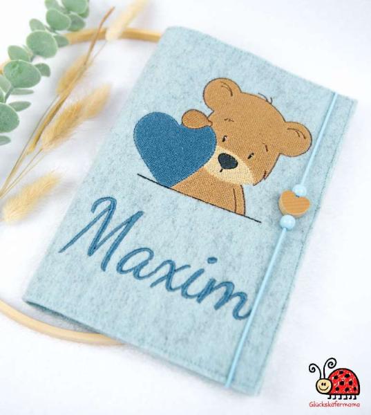 U-Heft-Huelle Baer nachhaltig Babygeschenk