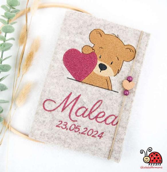 U-Heft-Huelle Baer nachhaltig Babygeschenk