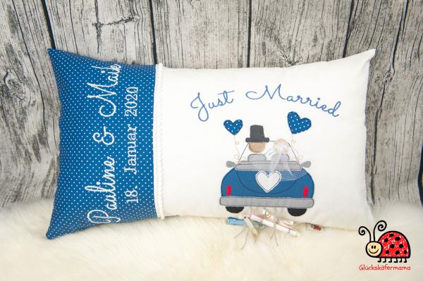 Hochzeitskissen "Just Married"