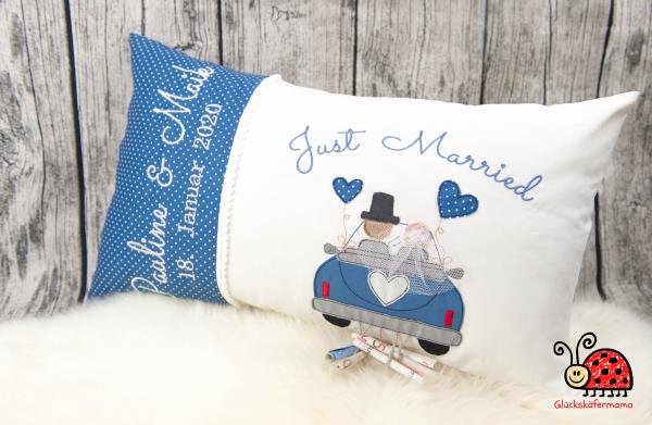 Hochzeitskissen "Just Married"