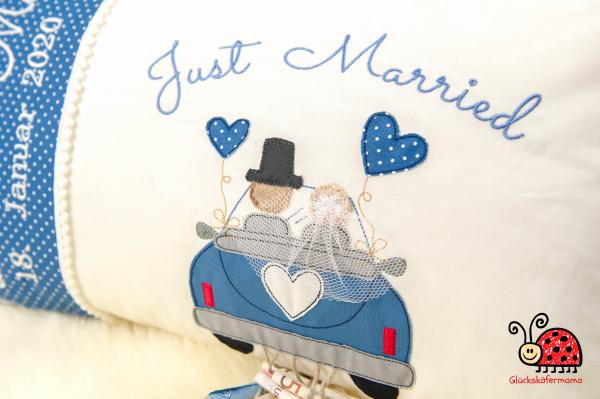 Hochzeitskissen "Just Married"