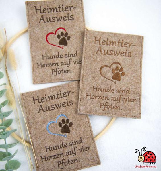 Handmade Huelle EU-Heimtierausweis Hunde