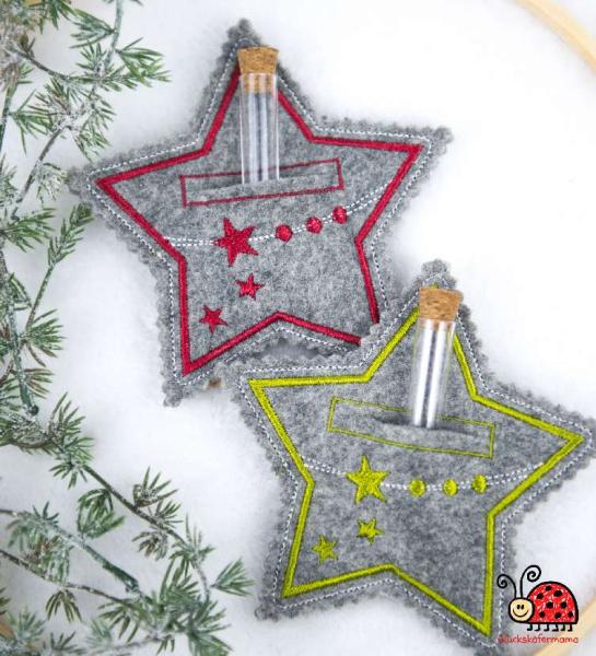 Wunscherfueller Weihnachten Stern Geld Verpackung handmade