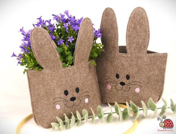 Osterkorb Hase wiederverwendbar