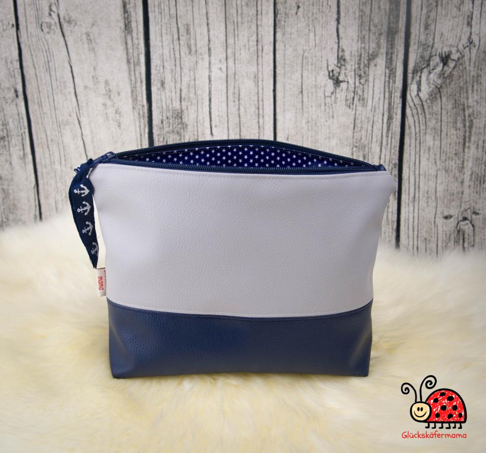 Krimskrams- und Kulturtasche "Anker-Eule"
