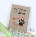 Schlichte, personalisierbare Hülle für den EU-Heimtierausweis